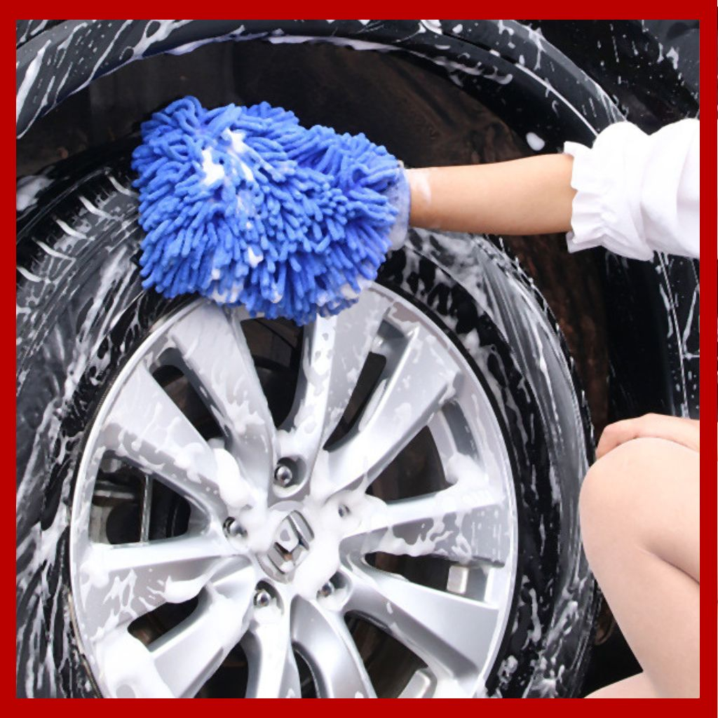 Găng tay san hô lau rửa xe