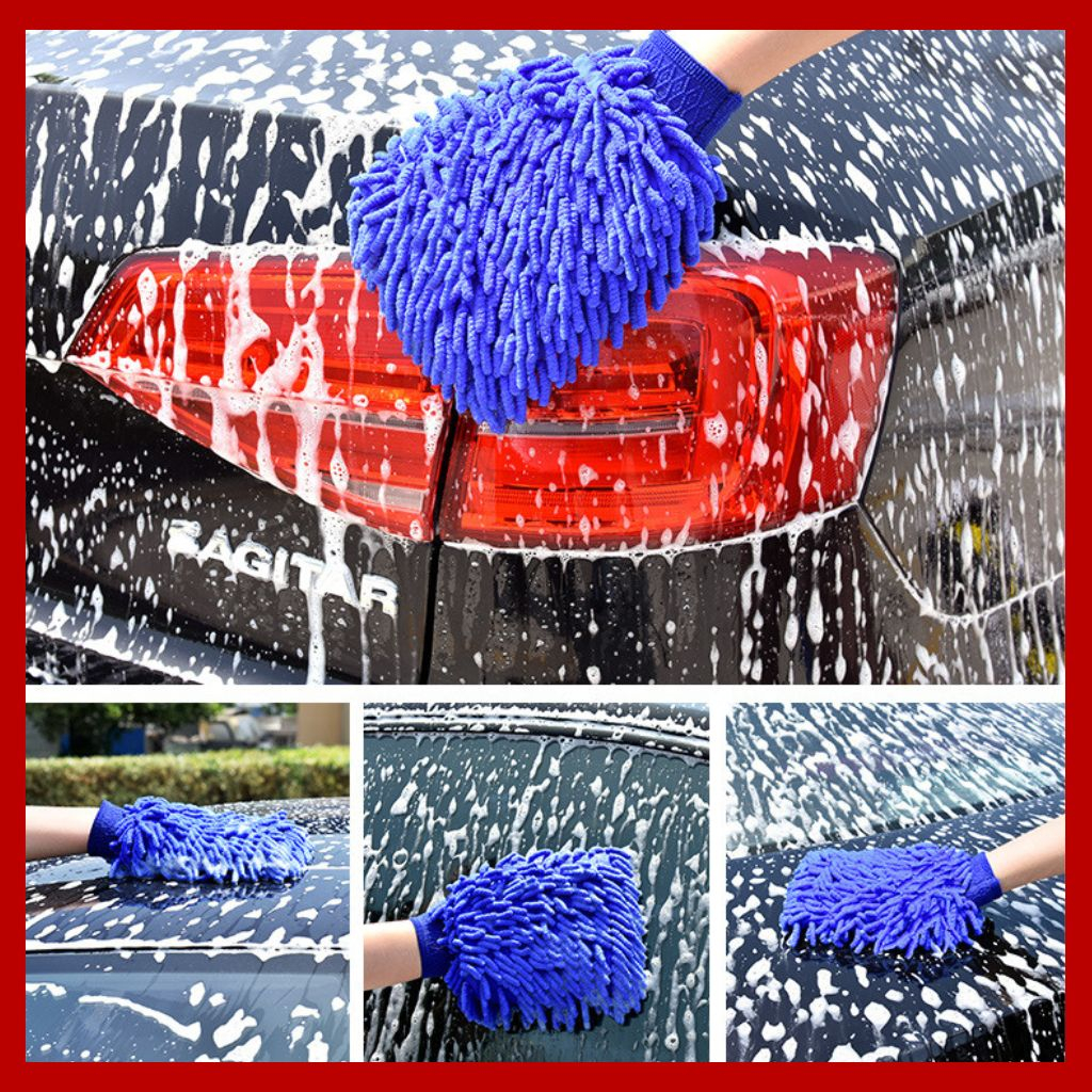 Găng tay san hô lau rửa xe