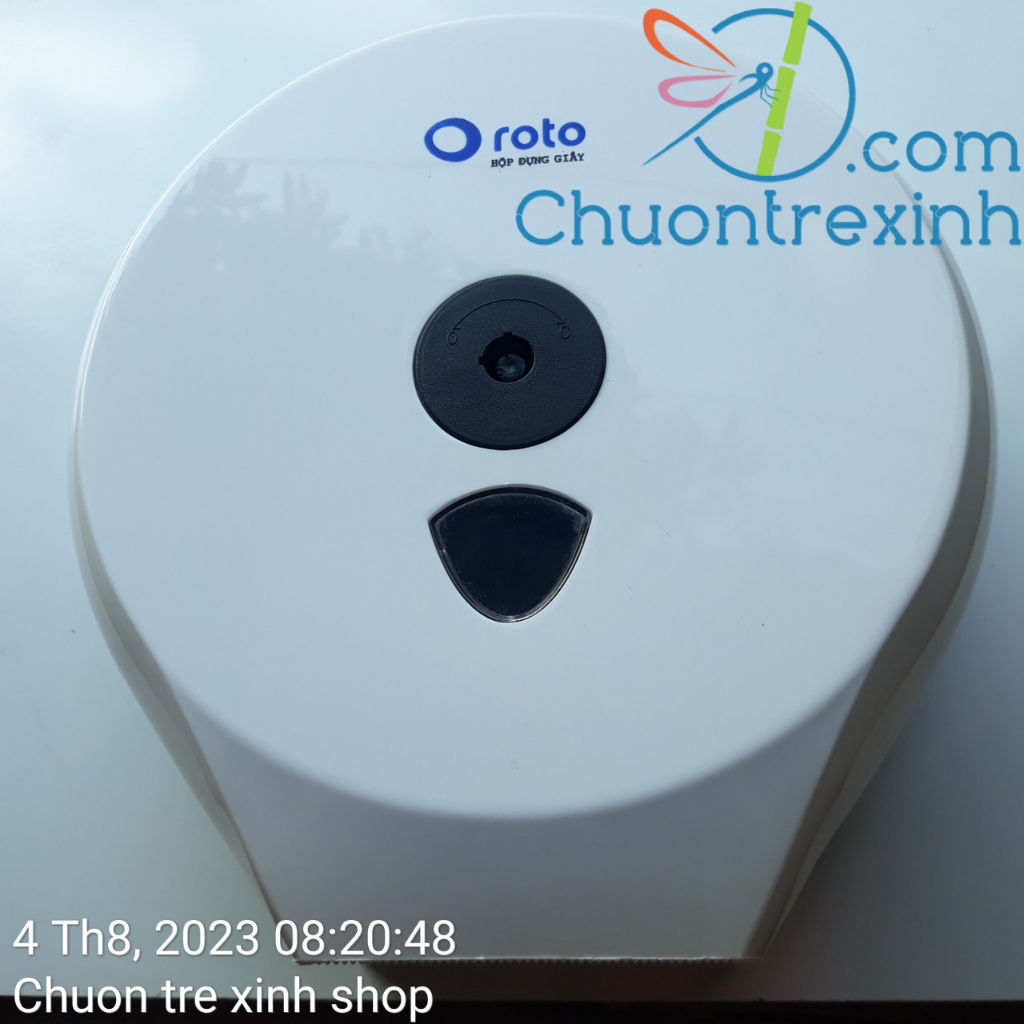 Tặng 1 cuộn Hộp đựng giấy vệ sinh cuộn lớn treo tường ROTO RT3203A Chuồn tre xinh shop TPHCM Hỏa tốc Kèm chìa khóa hộp