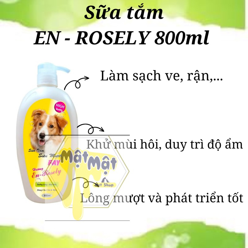 Sữa tắm Fay siêu mượt En - Rosely 800ml