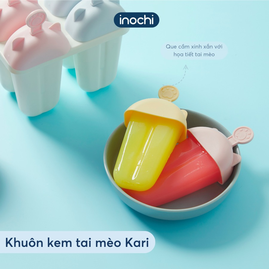 Khuôn Làm Kem Tai Mèo Kari 4 Que - Tai Thỏ Kari 6 Que INOCHI Đơn Giản Dễ Sử Dụng