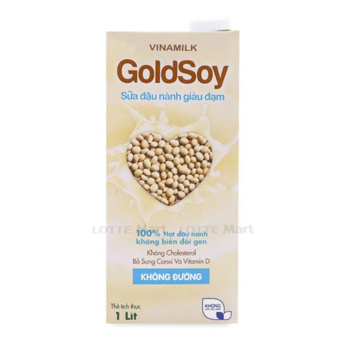Sữa Đậu Nành Không Đường Vinamilk Goldsoy 1L