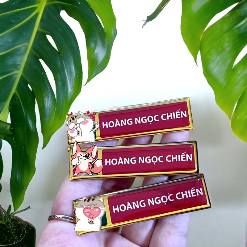 Bảng tên đeo áo A gờ ri Pank  -Vui lòng gửi tên cho shop