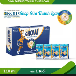 Thùng 48 hộp sữa bột pha sẵn nuvi grow 110ml.