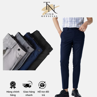 Quần âu nam STY vải Vinteck chất liệu mềm mịn dày dặn dáng suông - QA01