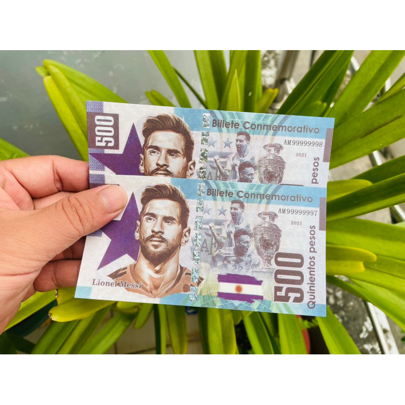 Tờ Kỷ Niệm In Hình Messi với Danh Hiệu cùng Đội Tuyển Siêu Chất & Bao Đẹp