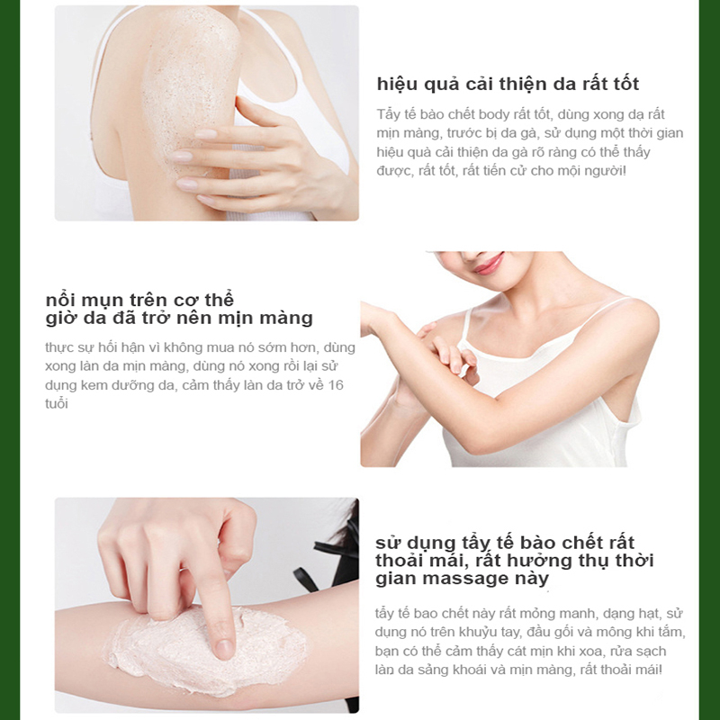 Tẩy tế bào chết gel tẩy tế bào chết tẩy tế bào 250g Làm sạch sâu Làm trắng và dưỡng ẩm 2%Niacinamide