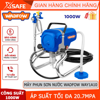 Máy phun sơn nước WADFOW WAY1A10 1000W, áp suất tối đa 20.7MPa, kèm súng phun và vòi phun 517 - chính hãng