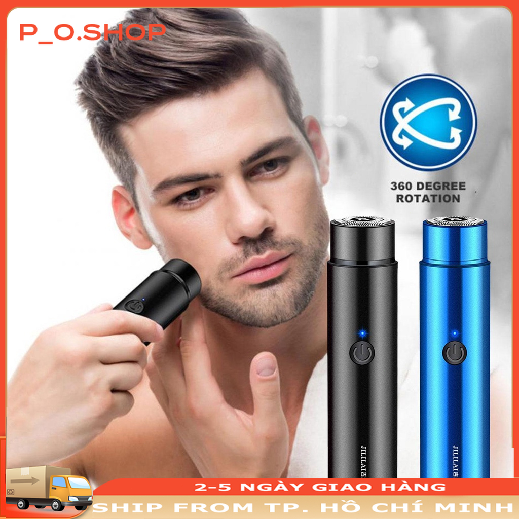 Mini Máy Dao Cạo Râu Chạy Điện Mini Lâu Trôi Kèm Sạc USB Tiện Dụng