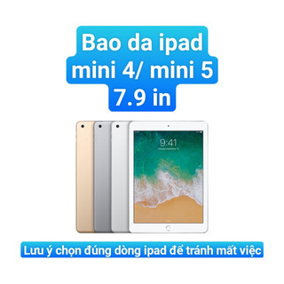 Bao da ốp lưng ipad mini 4 / mini 5 xoay 360 độ