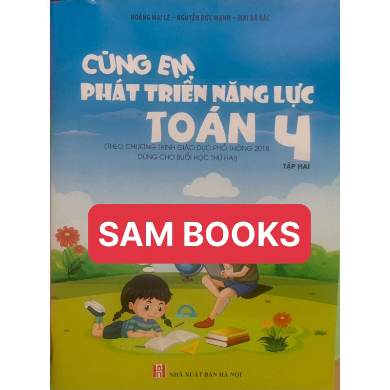 Cùng em phát triển năng lực Toán 4 Tiếng Việt 4 bán kèm bút chì ROCO 2B 5k