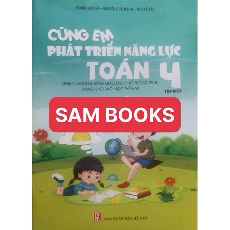 Cùng em phát triển năng lực Toán 4 Tiếng Việt 4 bán kèm bút chì ROCO 2B 5k