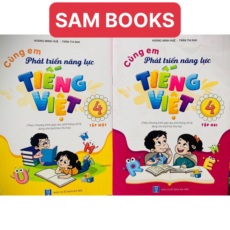 Cùng em phát triển năng lực Toán 4 Tiếng Việt 4 bán kèm bút chì ROCO 2B 5k