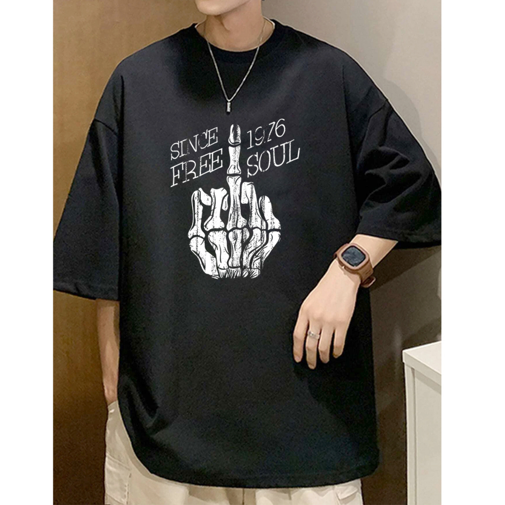 Áo thun form rộng unisex phong cách cá tính vải dày mịn 2019T22044