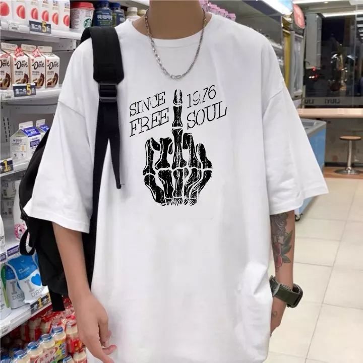 Áo thun form rộng unisex phong cách cá tính vải dày mịn 2019T22044