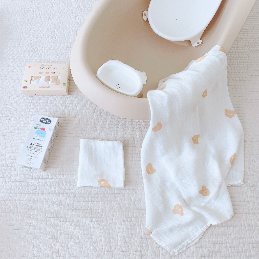 Khăn Tắm Kiêm Chăn Đắp Cho Bé Sợi Tre Siêu Mềm Mịn | Chăn cho bé sơ sinh