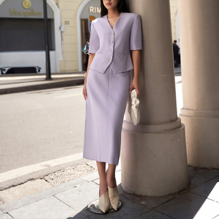 Chân váy midi cạp đính cúc D.CHIC MS: 382769