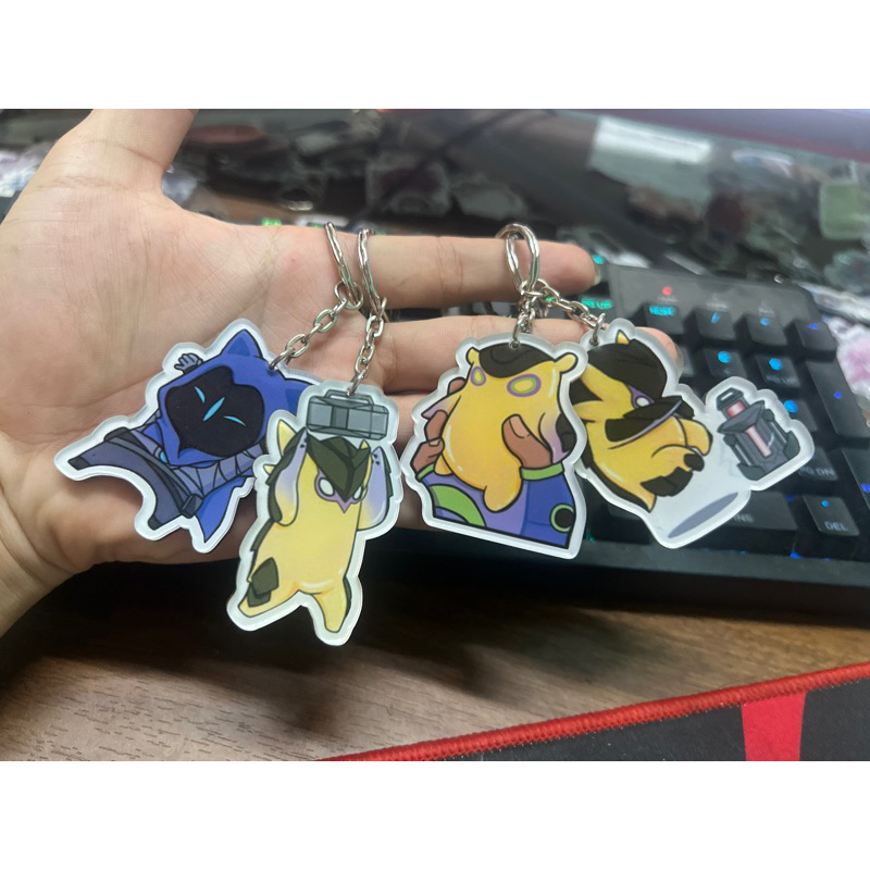 Móc khoá chibi VALORANT- Mèo Omen nhảy - Trí decor shop