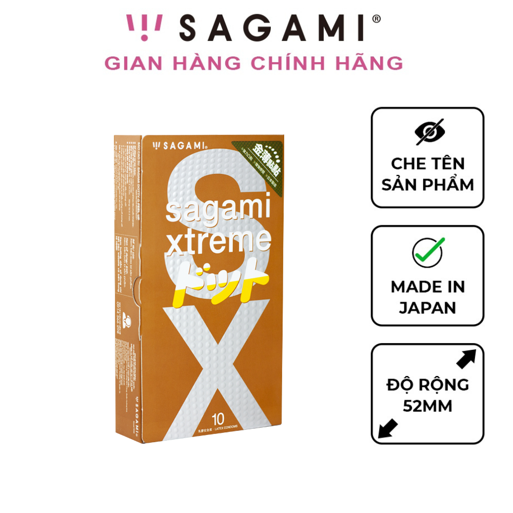 Bao cao su Sagami Feel Up bcs gai nhỏ hộp 10 chiếc