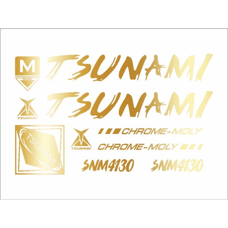 Decal/ Tem Tsunami Snm4130 cao cấp 3 lớp, nhiều màu sắc, chống nước, không phai màu