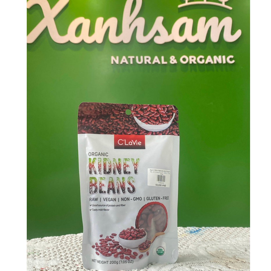 Đậu đỏ kidney hữu cơ C’LaVie 200g-XanhSam Natural Organic