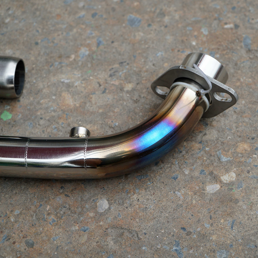 Cổ pô xe Winner V1,V2,V3 gắn pô zin chất liệu inox 304 khò màu