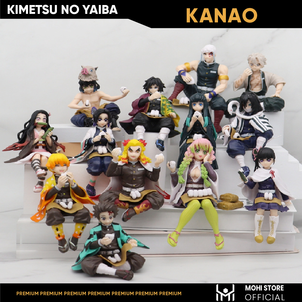 Mô Hình Kimetsu No Yaiba Kanao dáng ngồi cao 14cm - Figure Thanh gươm diệt quỷ - No Box