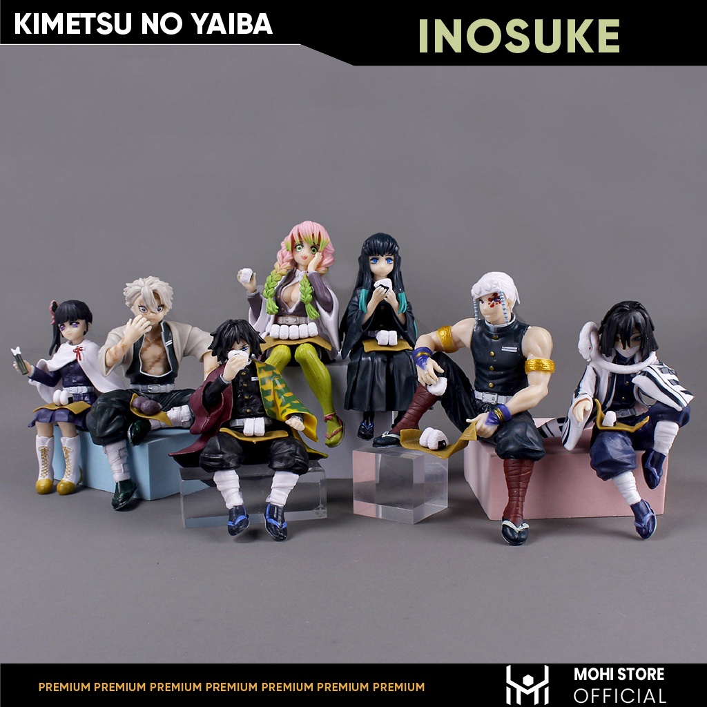 Mô Hình Kimetsu No Yaiba Inosuke dáng ngồi cao 9cm - Figure Thanh gươm diệt quỷ - No Box