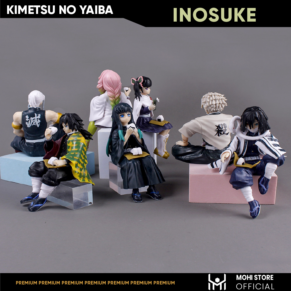 Mô Hình Kimetsu No Yaiba Inosuke dáng ngồi cao 9cm - Figure Thanh gươm diệt quỷ - No Box