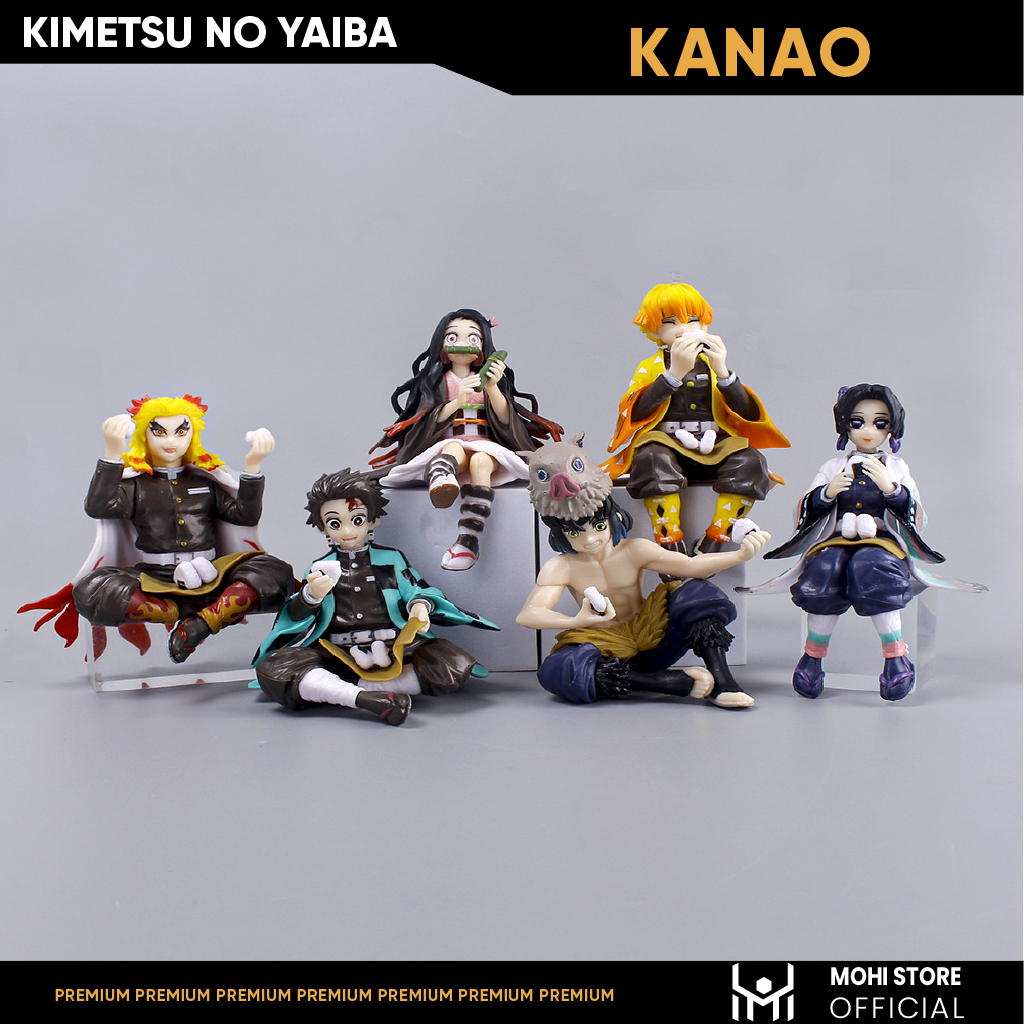 Mô Hình Kimetsu No Yaiba Kanao dáng ngồi cao 14cm - Figure Thanh gươm diệt quỷ - No Box