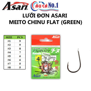 BỘ 2 GÓI LƯỠI ĐƠN ASARI MEITO CHINU FLAT (XANH LÁ)
