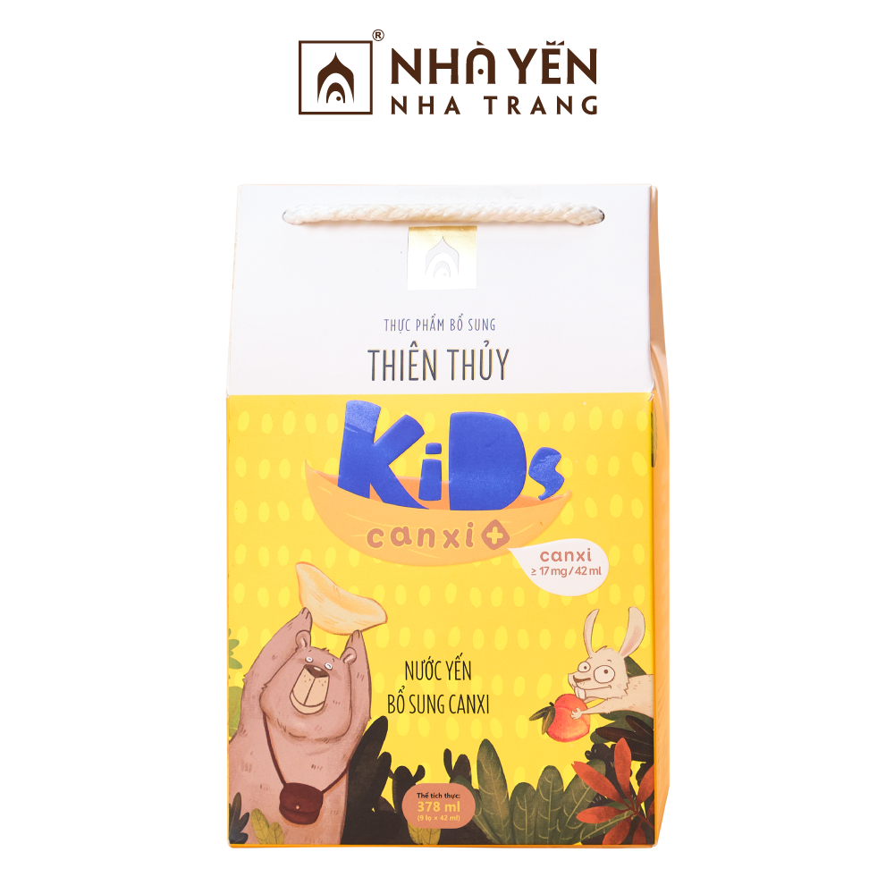 (Quà tặng không bán) Nước yến cho bé Thiên Thủy Kids Canxi+ - Nhà Yến