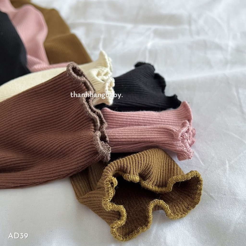 Áo giữ nhiệt cho bé gái, áo dài tay len tăm cho bé Thanh Hằng Baby 11 - 31 kg