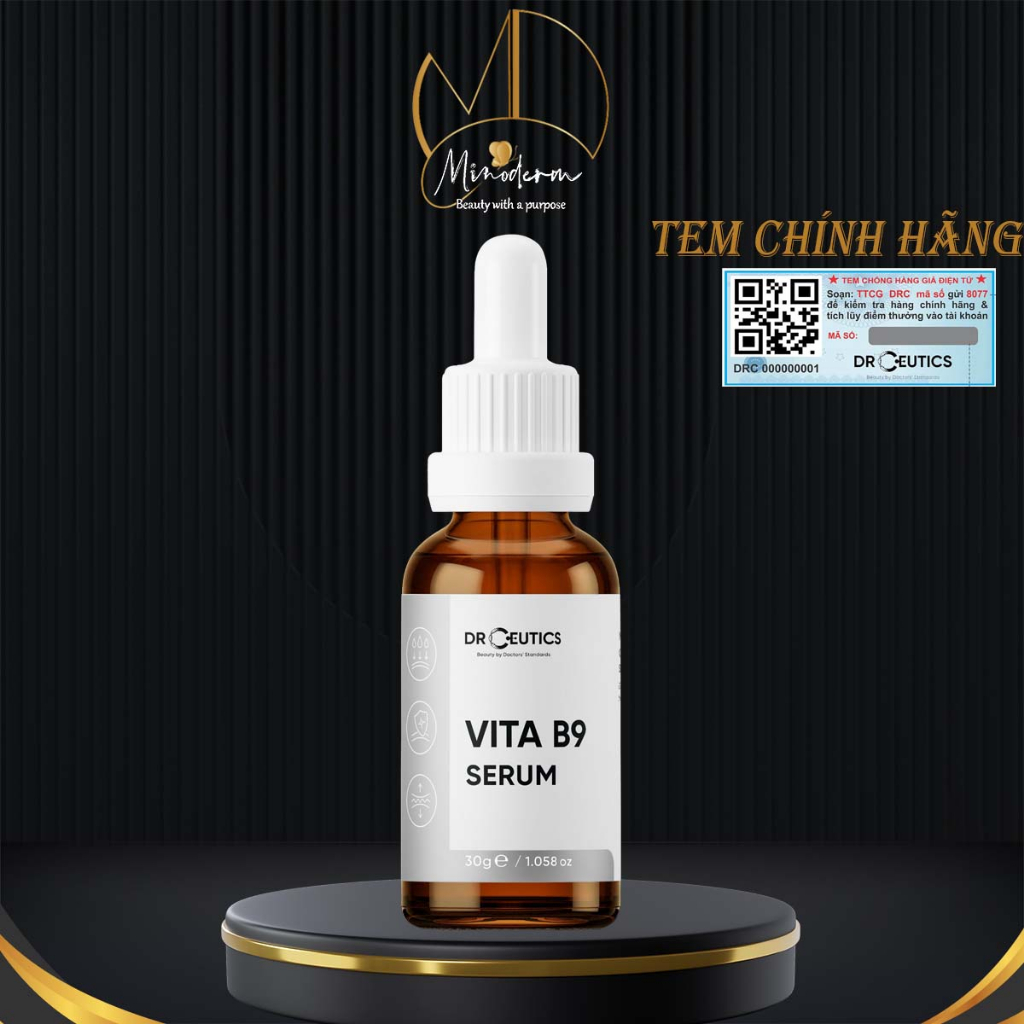 Serum Drceutics Vita B9 Tinh chất phục hồi, giảm kích ứng 30ml