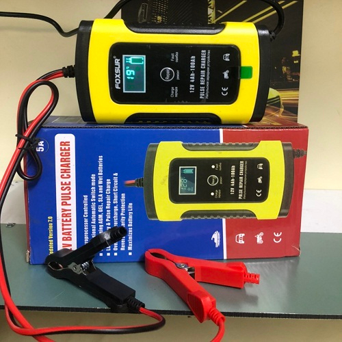 𝑩𝒐̣̂ 𝒔𝒂̣𝒄 𝒃𝒊̀𝒏𝒉 𝒂̆́𝒄 𝒒𝒖𝒚 tự động ngắt 12V 2Ah-20Ah sạc acquy xe máy, xe ô tô, có đèn led báo đầy