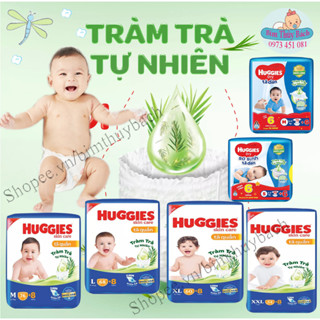 Bỉm Huggies quần/dán đủ size M74/L68/XL62/XXL56 mẫu mới tràm trà