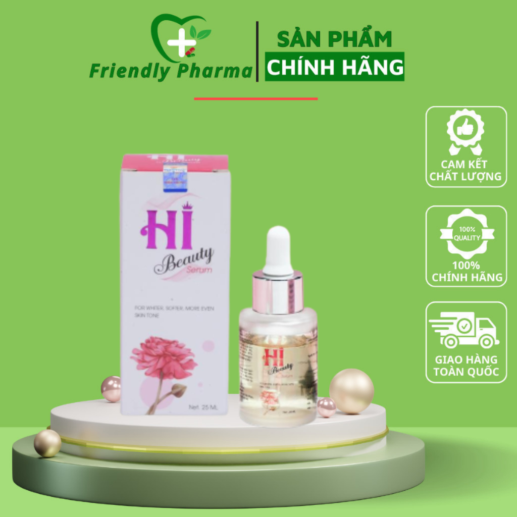 Serum Dưỡng Ẩm Sáng Da Mờ Thâm Nám Hi Beauty 25ml - Frienly Pharma