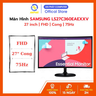 Màn Hình Cong Samsung LS27C360EAEXXV 27" FHD 75Hz 4ms Freesync - Hàng Chính Hãng