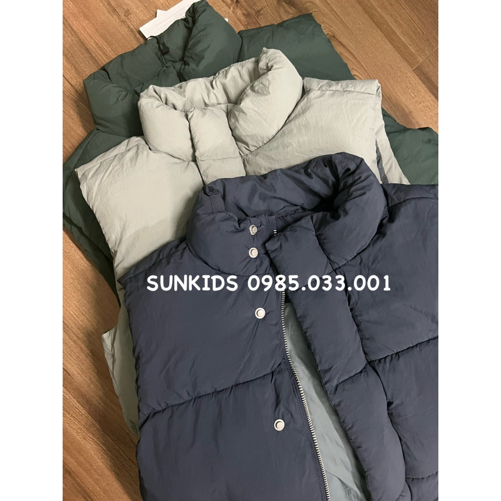 Áo phao gile túi chéo 3 màu