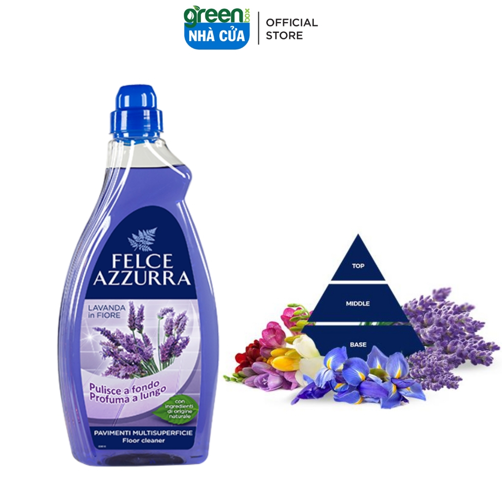 Nước Lau Sàn FELCE AZZURRA 1L Nhập Khẩu Úc Cao Cấp Làm Sạch Cho Sàn Nhà Sáng Bóng, Hương Thơm Oải Hương & Cổ Điển