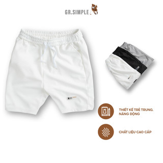 Quần short nỉ UNISEX Nam Nữ Grsimple chất nỉ Knit CRAB,  until UV, Quần đùi ống suông nam nữ dày dặn BSN003