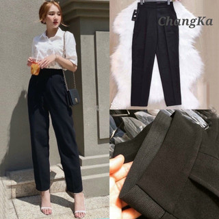 Quần baggy công sở nữ cạp chun chất liệu cao cấp lên form đẹp - có cỡ to bigsize -Mã Baggy Công Sở