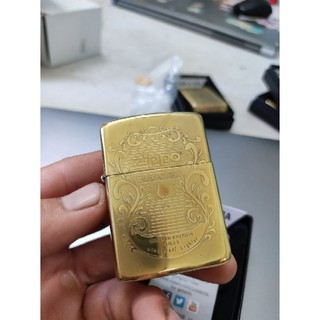 Vỏ Zippo đồng nguyên khối-amo