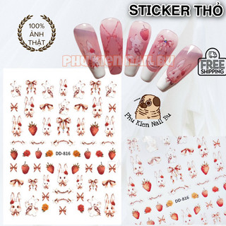 Stick (  Đề can ) hoạt hình cute, hàn quốc syte Korea dán móng trang trí nail