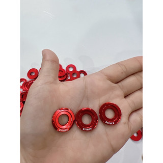 Long đền gắn dàn áo xe máy nhôm kitaco màu đỏ 6li và 8li siêu rẻ đẹp
