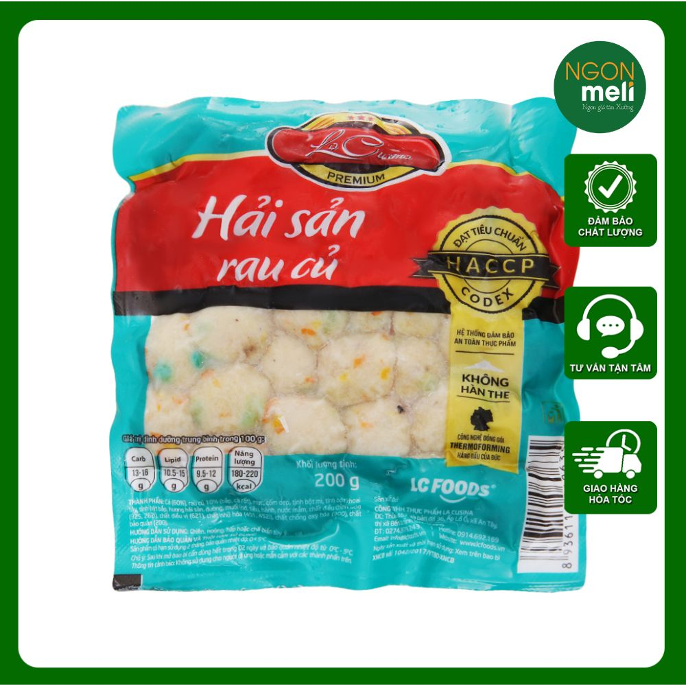 Bò Viên Tôm Viên Cá Viên Hải Sản Rau Củ La Cusina  Ngonmeli  Giao Hỏa Tốc Hà Nội