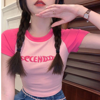 Áo croptop phối tay ngắn dáng ôm body Secendodo