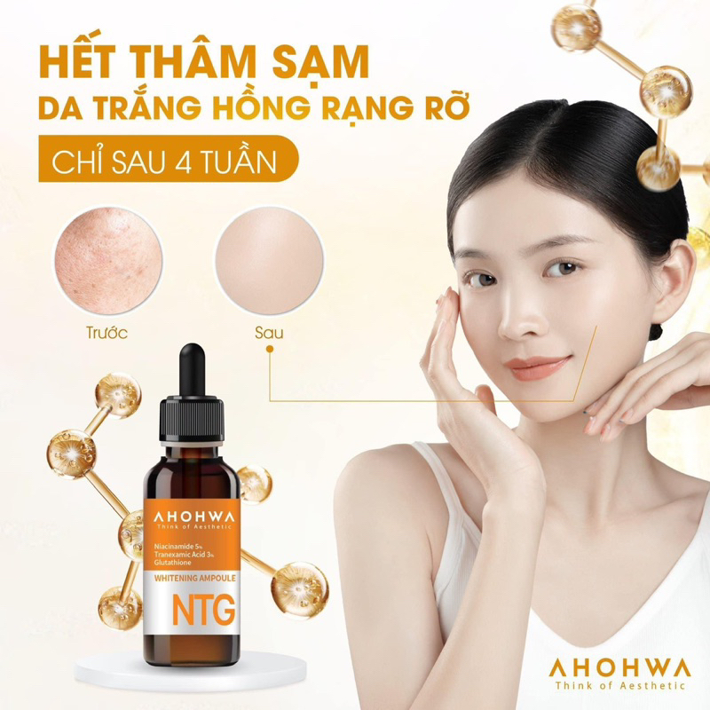 SERUM NTG AHOHWA Dưỡng trắng mờ thâm nám