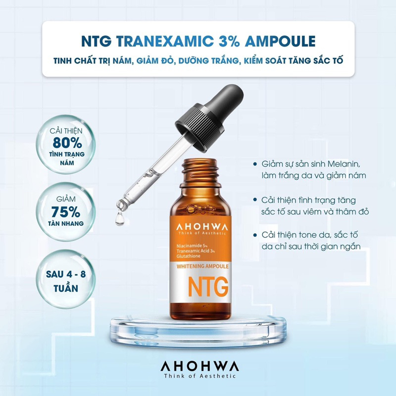 SERUM NTG AHOHWA Dưỡng trắng mờ thâm nám