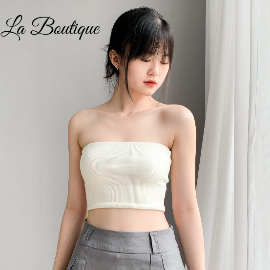 [Mã FATREND2810 giảm đến 30k tối đa 99k] Áo Ống Croptop La Boutique Kiểu Quây Cúp Ngực Tôn Dáng Kiểu Basic